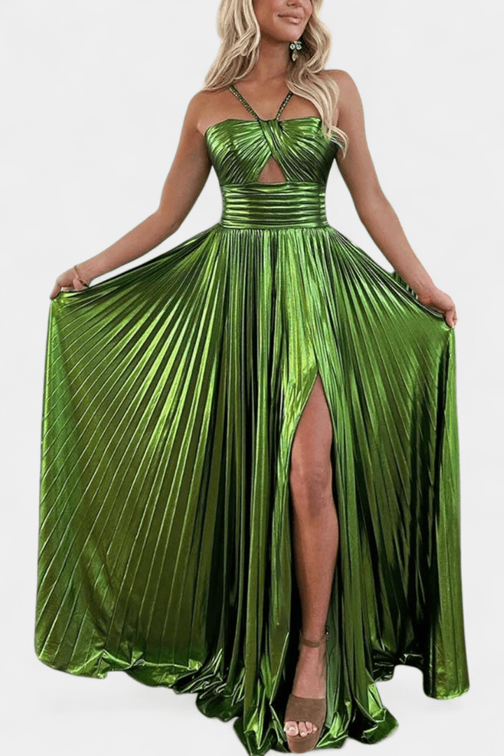 Aikaterini™ | Lesklé maxi šaty