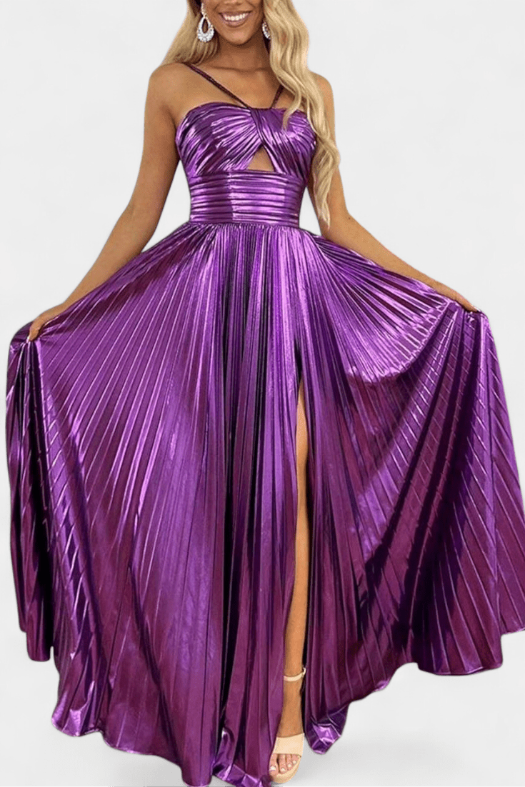 Aikaterini™ | Lesklé maxi šaty