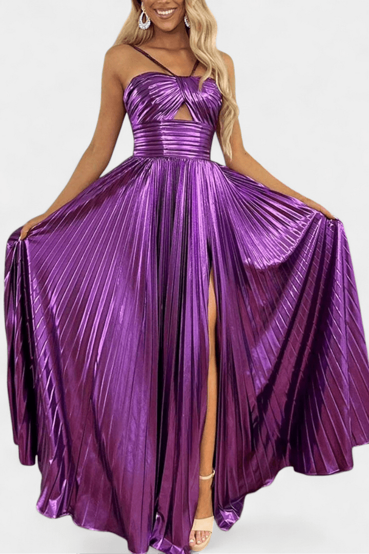 Aikaterini™ | Lesklé maxi šaty