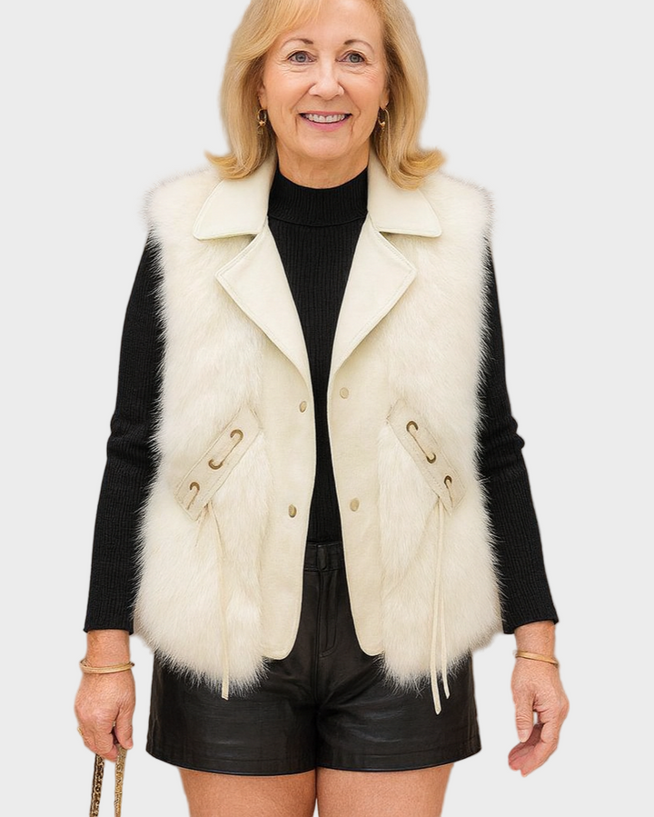 Alina™ kožená vesta – Stylová a nadčasová