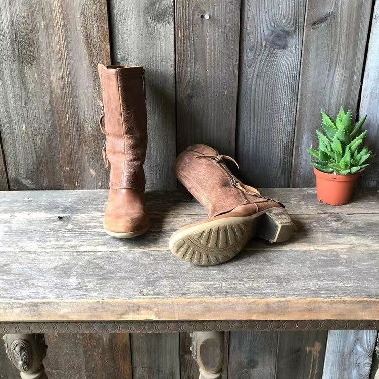 Amparo™ Klasické Kožené Č boots