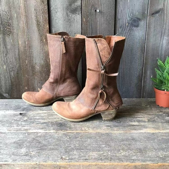 Amparo™ Klasické Kožené Č boots