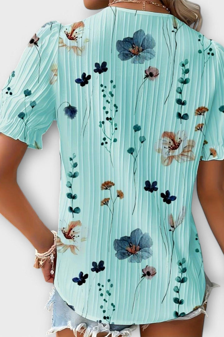 Bruna - Stylový top s V-výstřihem ve tvaru srdce