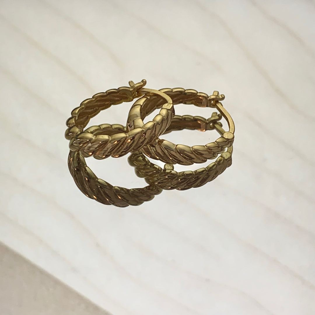 Náušnice Spirálové se Stylovým Twist