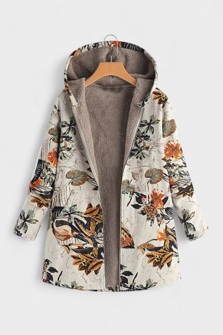 Fleural™ – Květinová fleece bunda