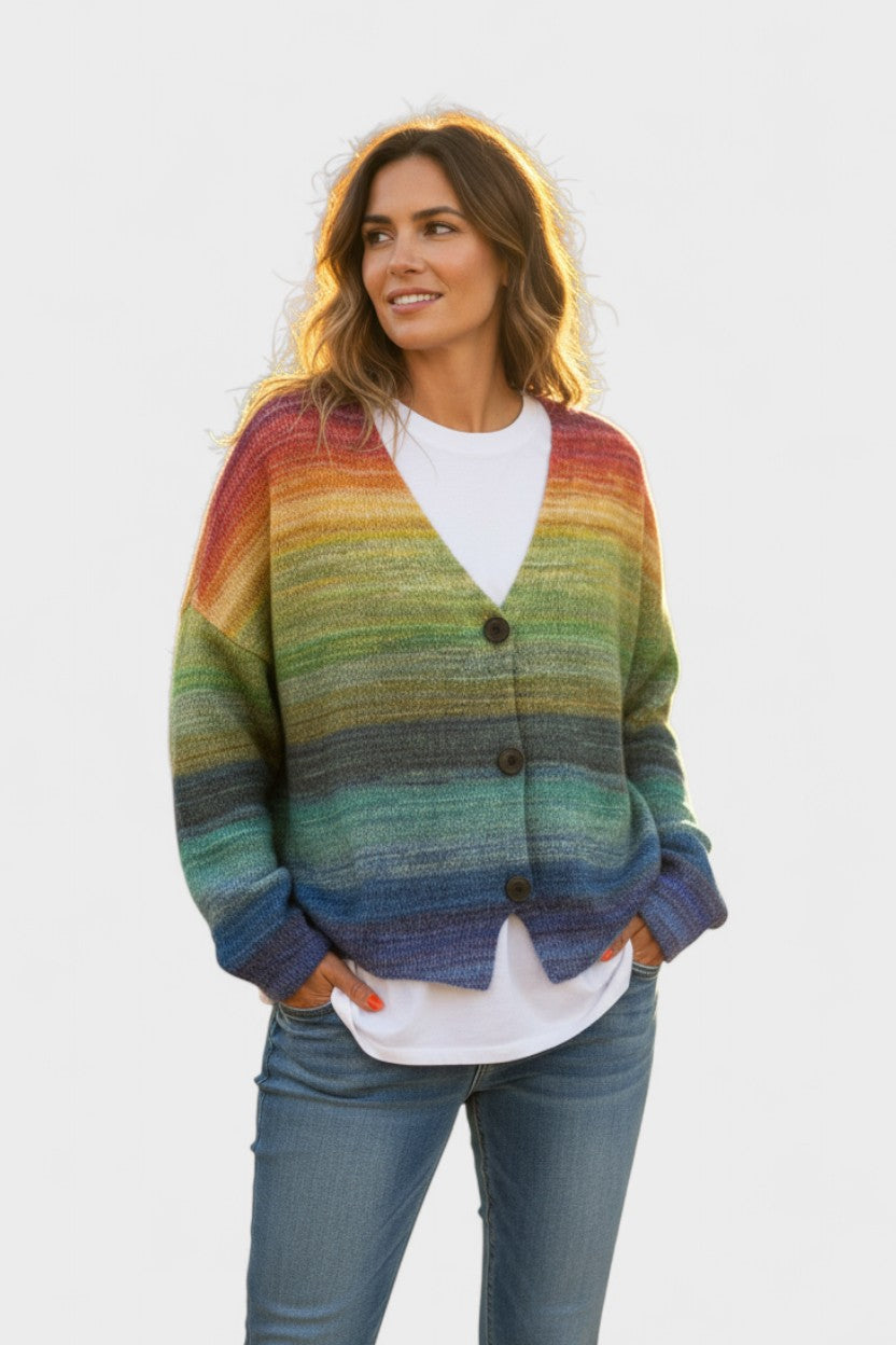 Fran™ | Živý kardigan s knoflíky