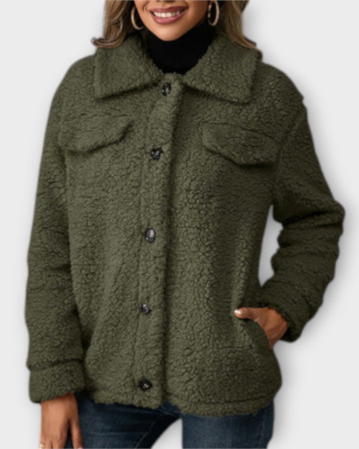 Hřejivý - teddy-kabát