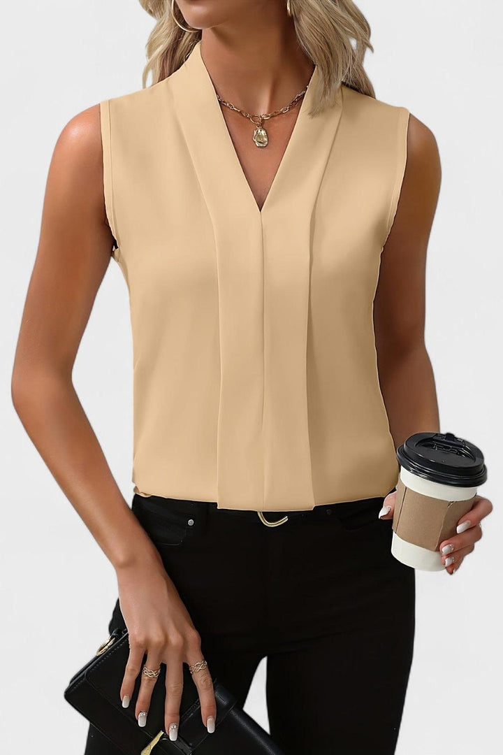 Julia - Mankadeton top s V-výstřihem