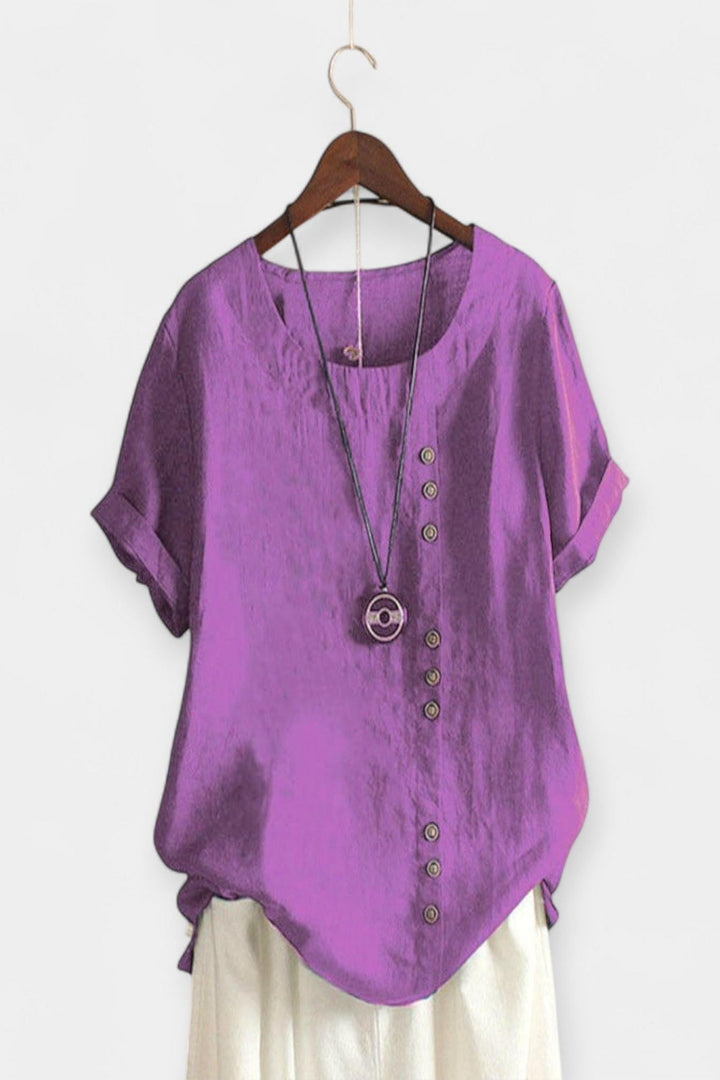 Krátký rukáv s knoflíky