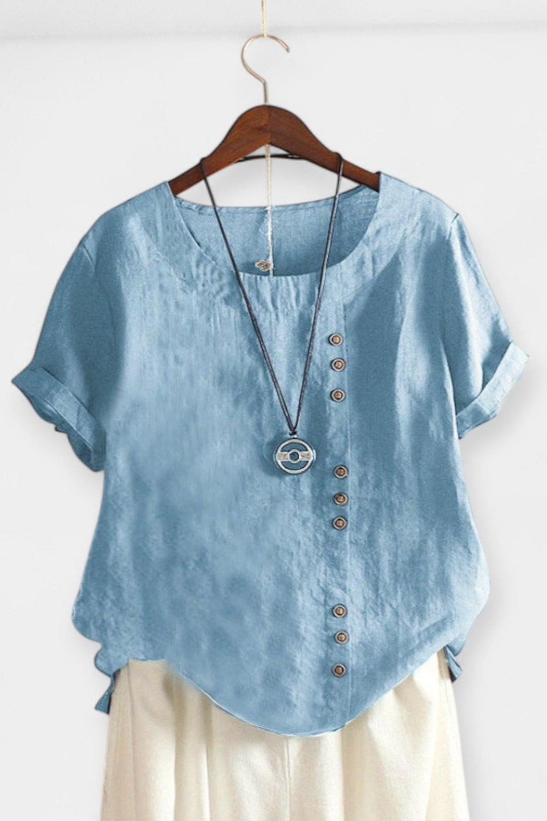 Krátký rukáv s knoflíky