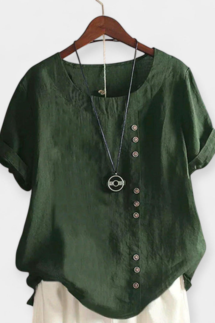 Krátký rukáv s knoflíky