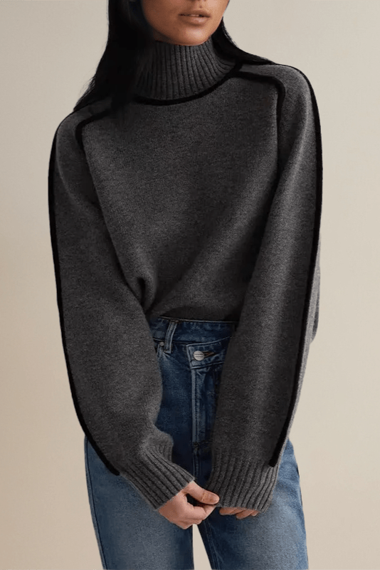 Lara™ Svetr s vysokým límcem
