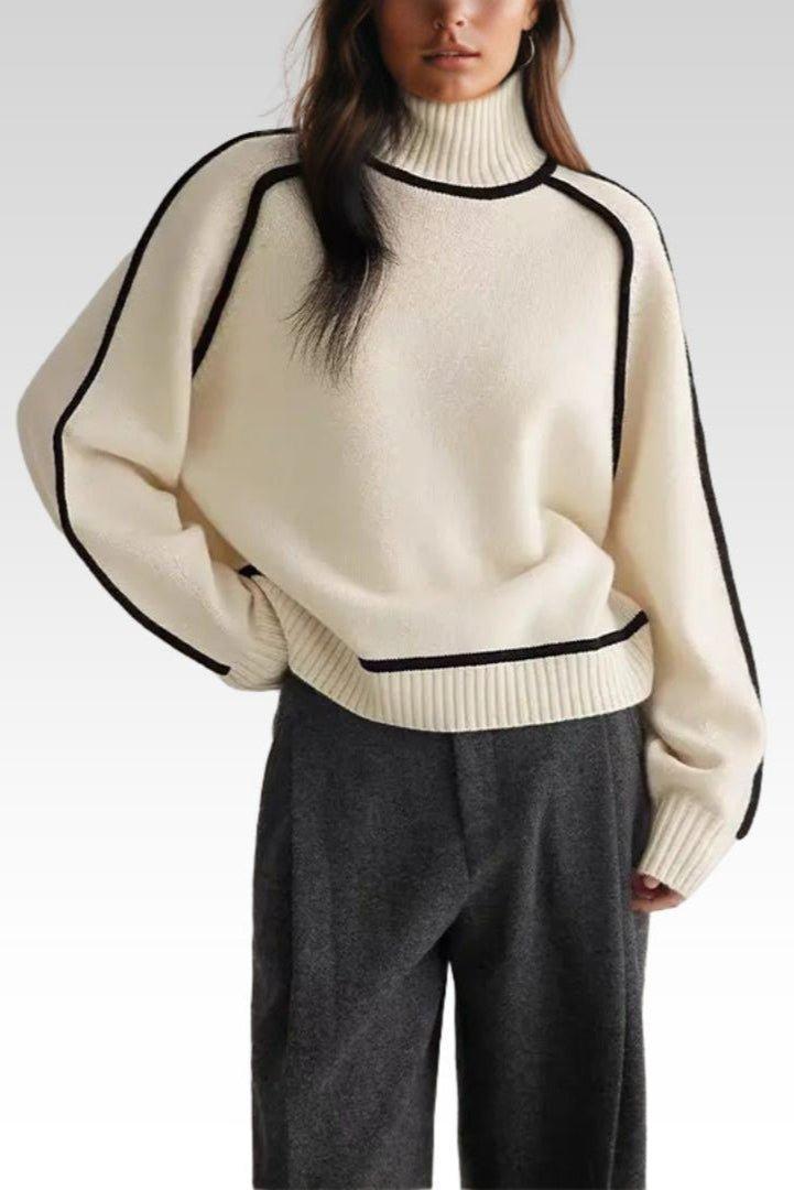 Lara™ Svetr s vysokým límcem