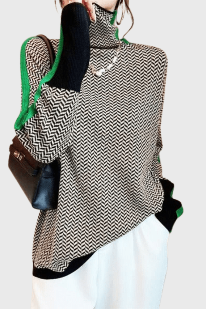 Leena™ Svetr s vysokým límcem