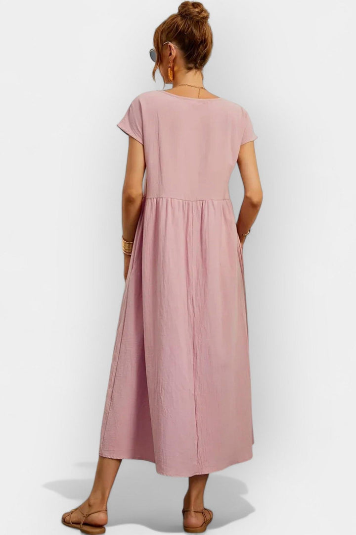 Lehká bavlněná šaty s kapsami