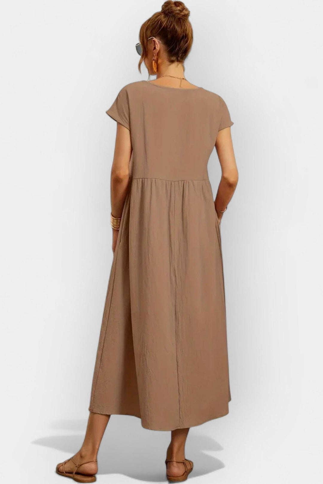 Lehká bavlněná šaty s kapsami