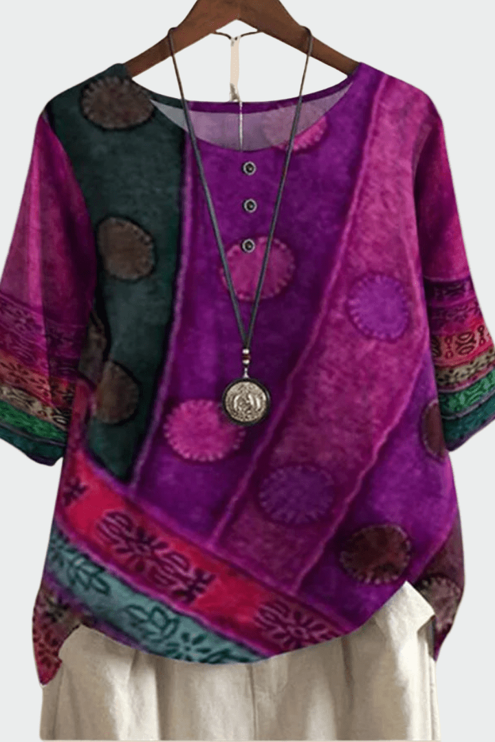 Měkké tričko s uměleckým motivem