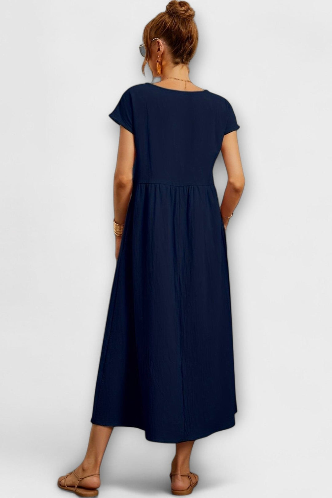 Minimekko s bočními kapsami