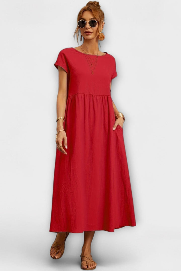 Minimekko s bočními kapsami