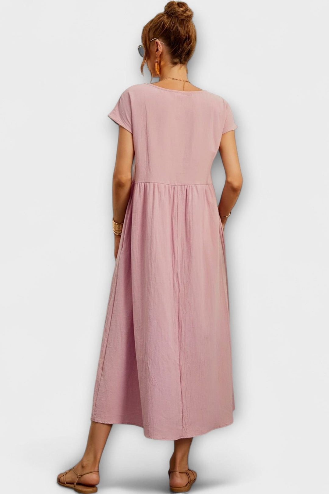 Minimekko s bočními kapsami