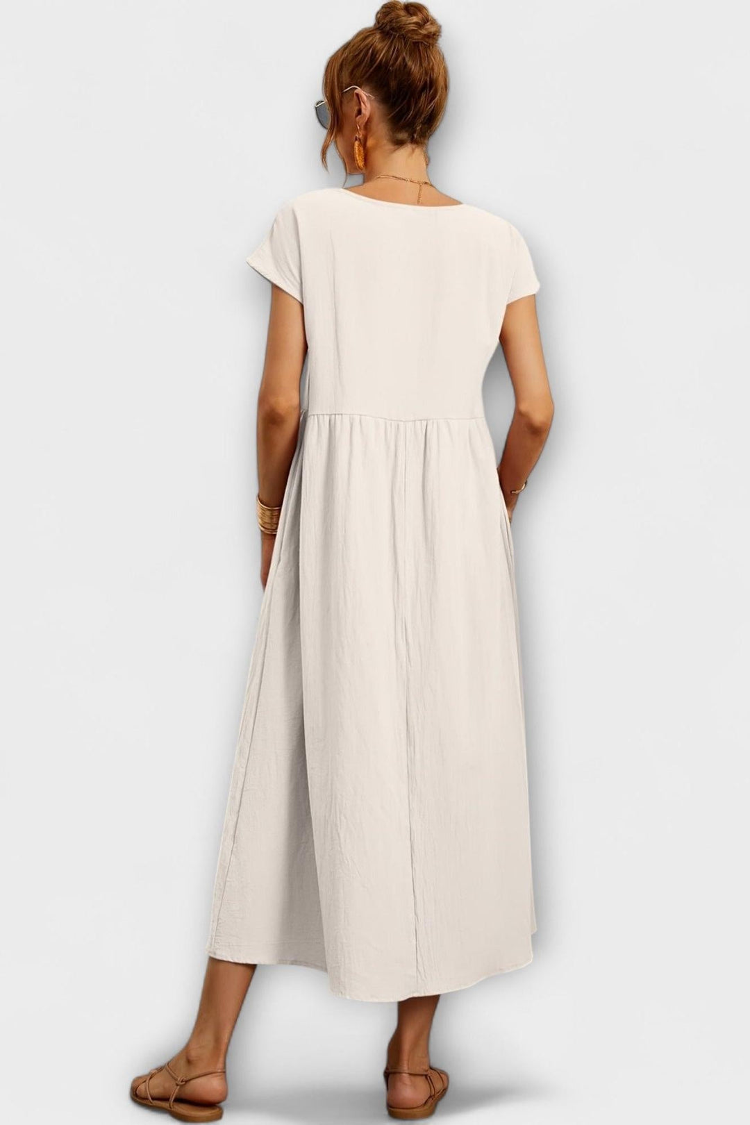 Minimekko s bočními kapsami