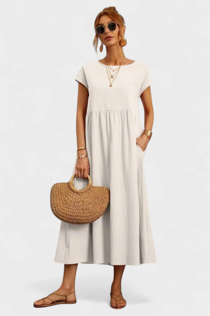 Minimekko s bočními kapsami