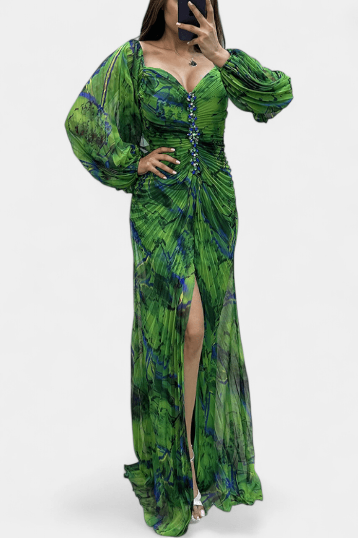 Quintessa™ | Barevné Plisované Maxi