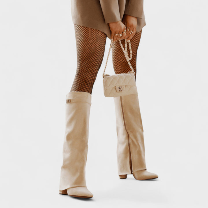 Raya | Stylové kozačky nad kolena