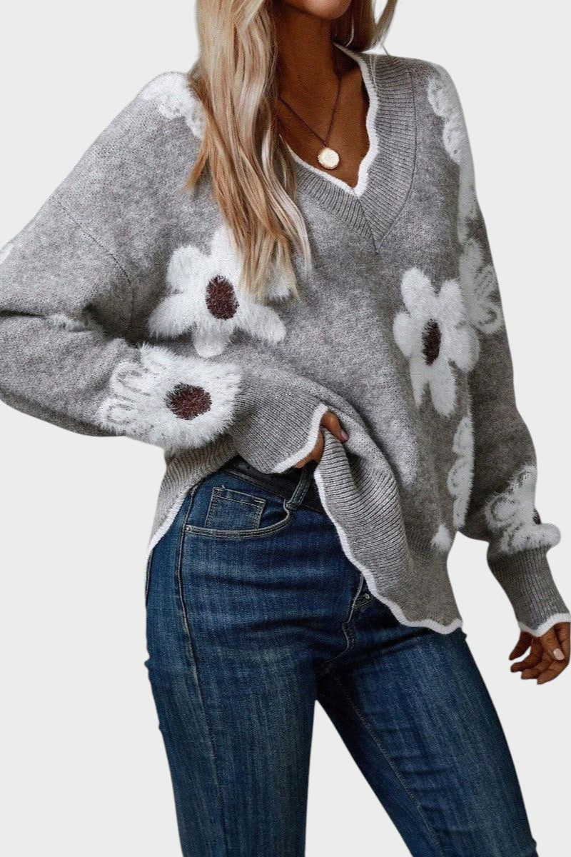 Thea™ Květinový Svetr