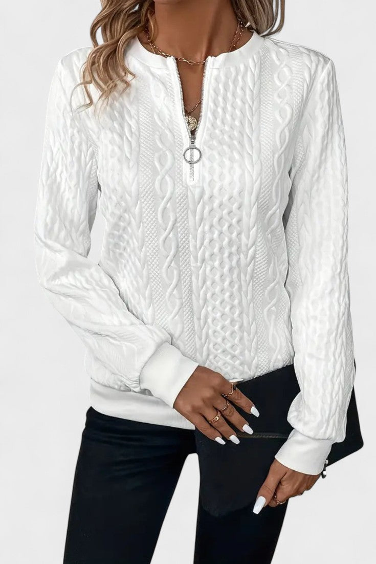 Nela™ | Svetr na zip pro ženy