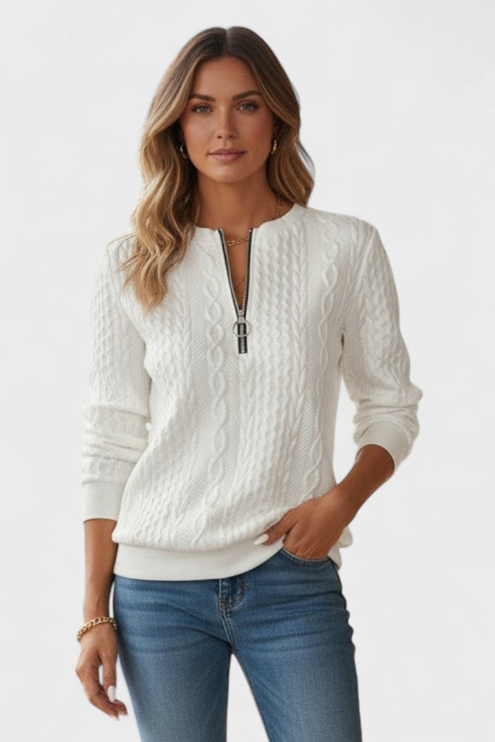 Nela™ | Svetr na zip pro ženy
