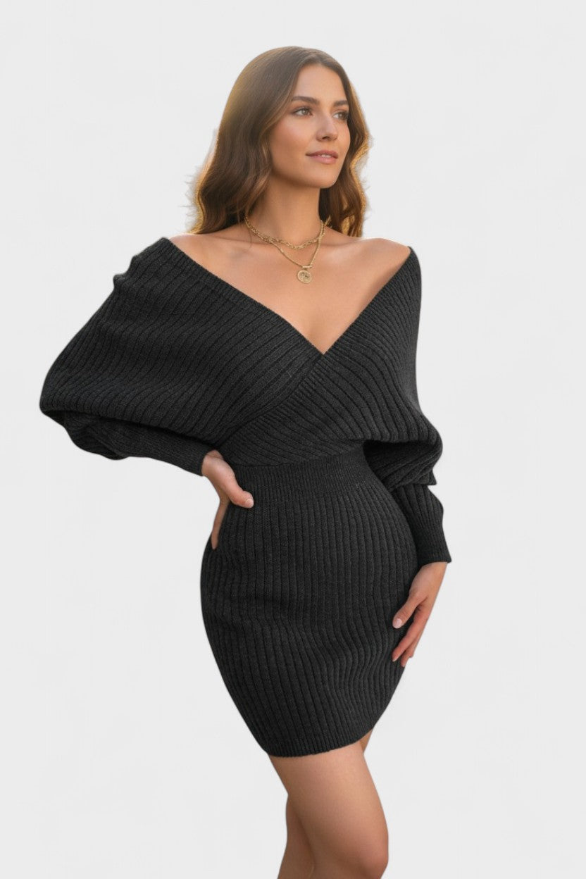 Klara™ | Elegantní zavinovací šaty s V-výstřihem